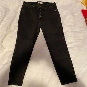 Madewell 10” Black Skinny Jeans Size 30